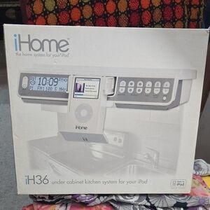 iHome iH36 Silver Kitchen Audio System